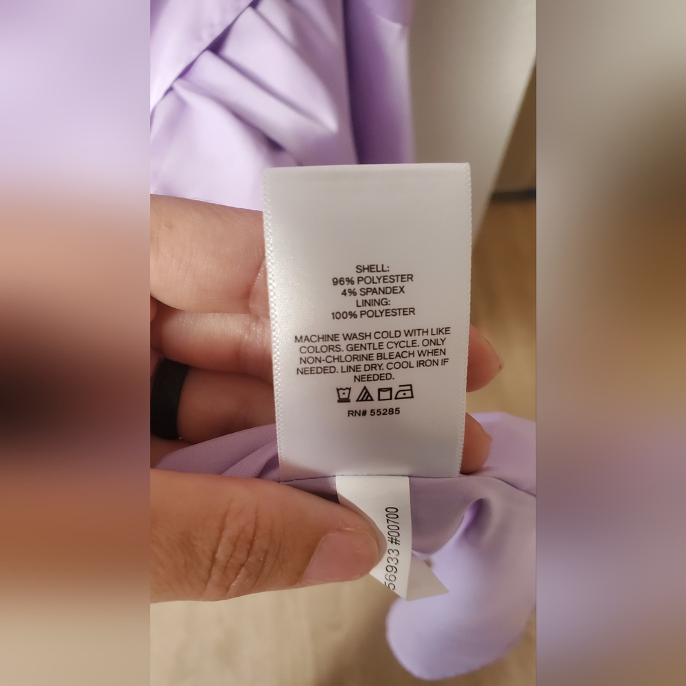 Express Lilac Asymmetrical Ruffle Dress - Picture 11 of 11